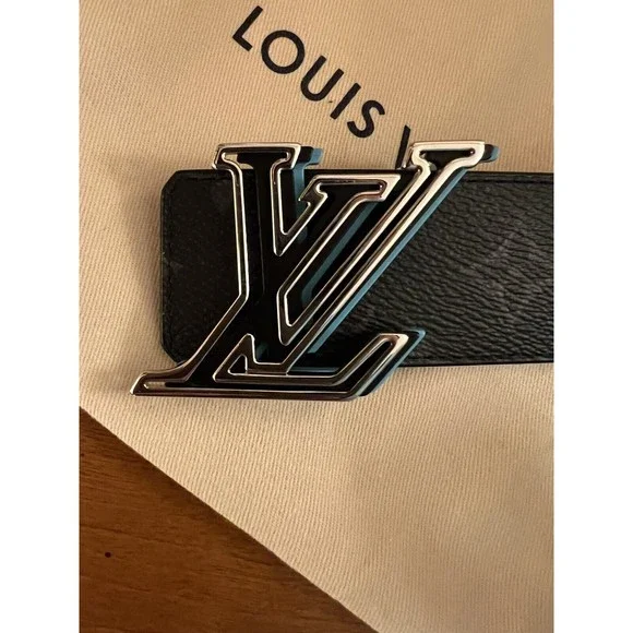 NIB Louis Vuitton Speed 40mm Reversible Belt M0719S Black Monogram Sz 90 - Picture 3 of 8